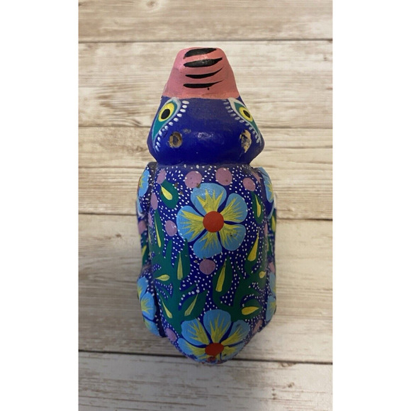 Pig Alebrije Oaxacan Wood Carving Handcrafted Mexican Folk Art Signed - Picture 2 of 7